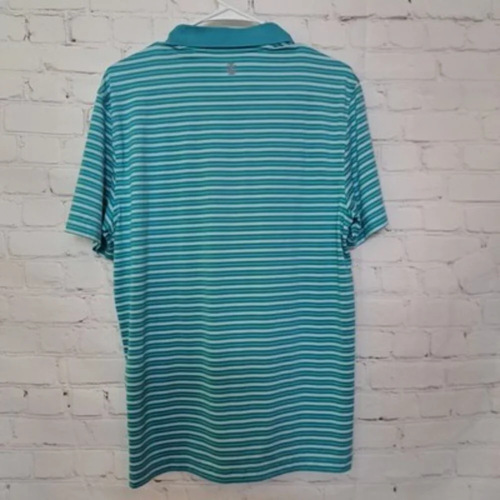 Izod Golf Men's Striped Stretch Polo Shirt Size Small